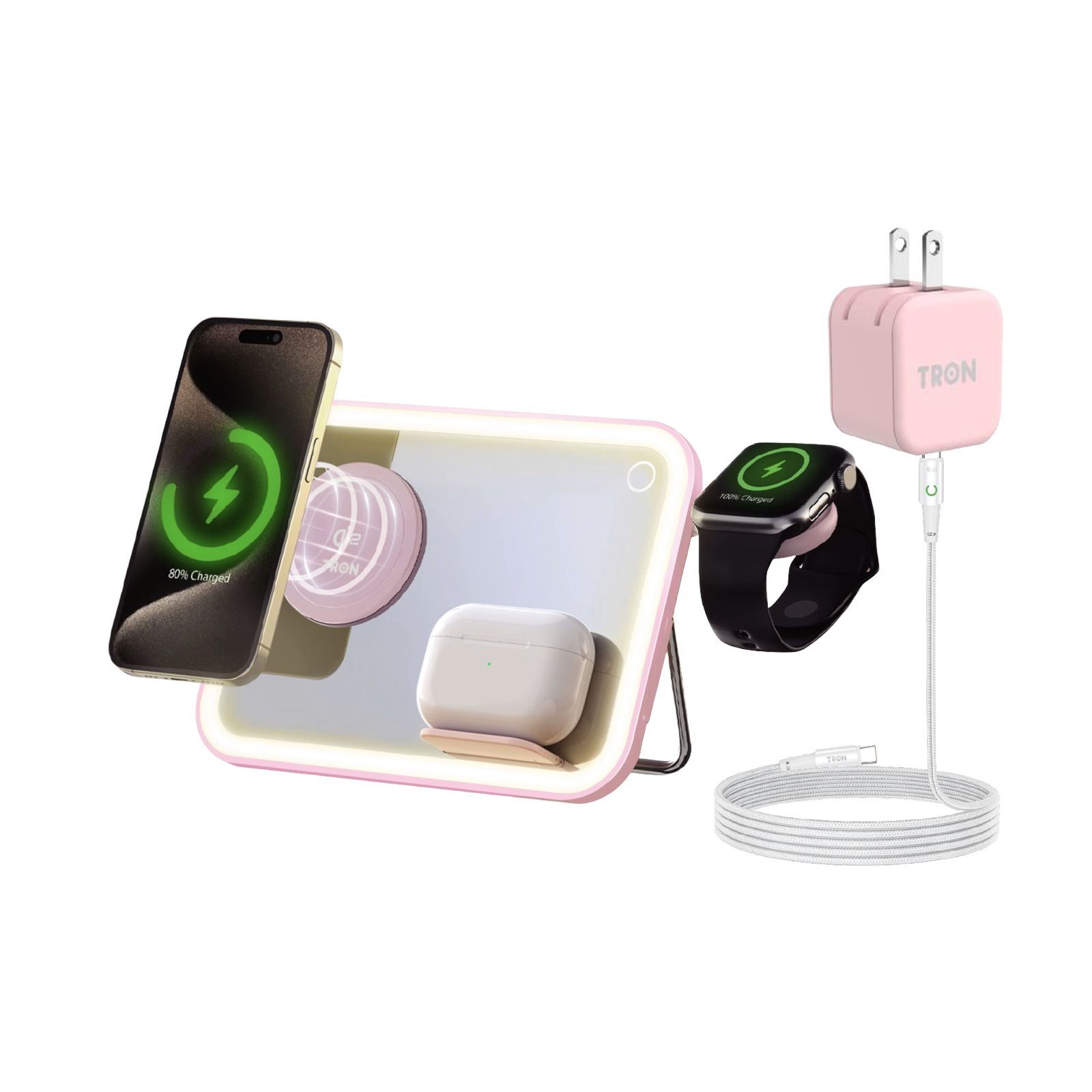 3 in 1 Wireless Charger Mirror