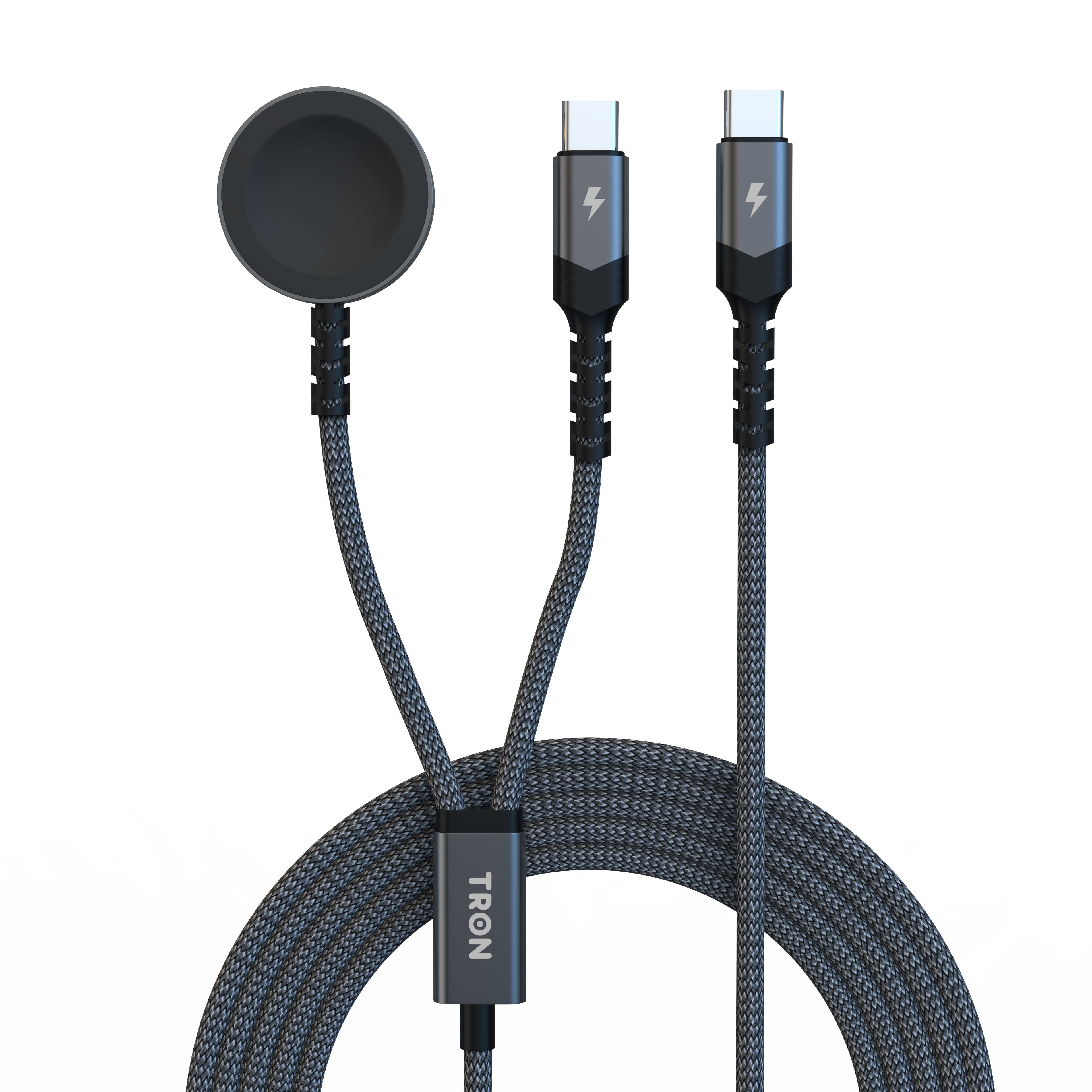 2 in 1 USB C iWatch Braided Charger Cable | 4FT