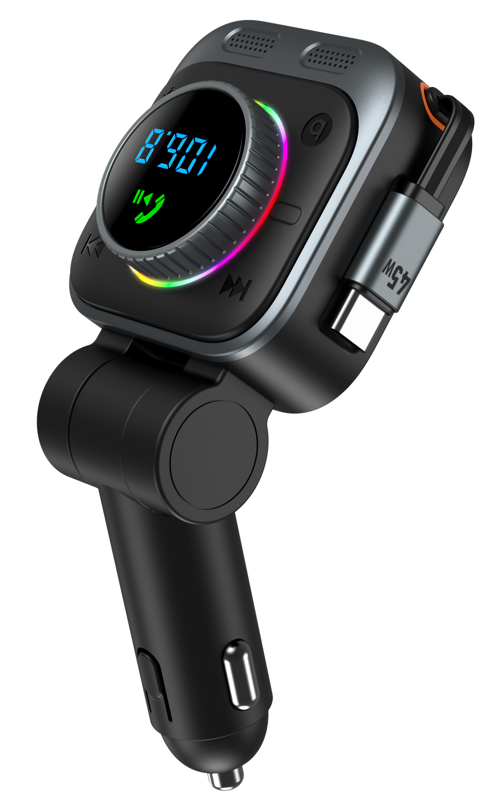 TRON TR128 FM transmitter, angled product view