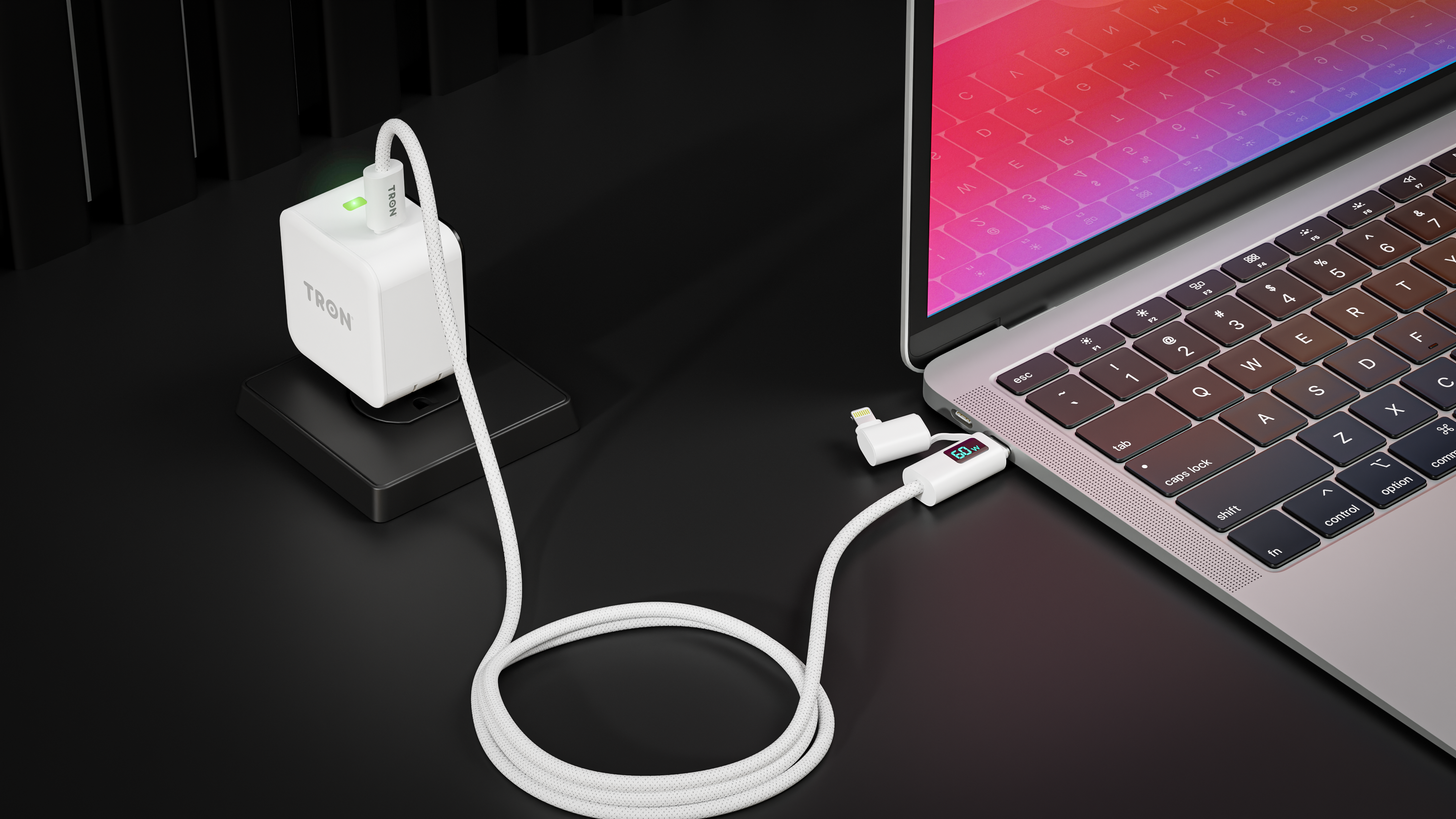 60W 2 in 1 Cable | 25W Adapter