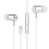 TRON Lightning Wired Earbuds — Hi-Fi Audio + Inline Mic, White
