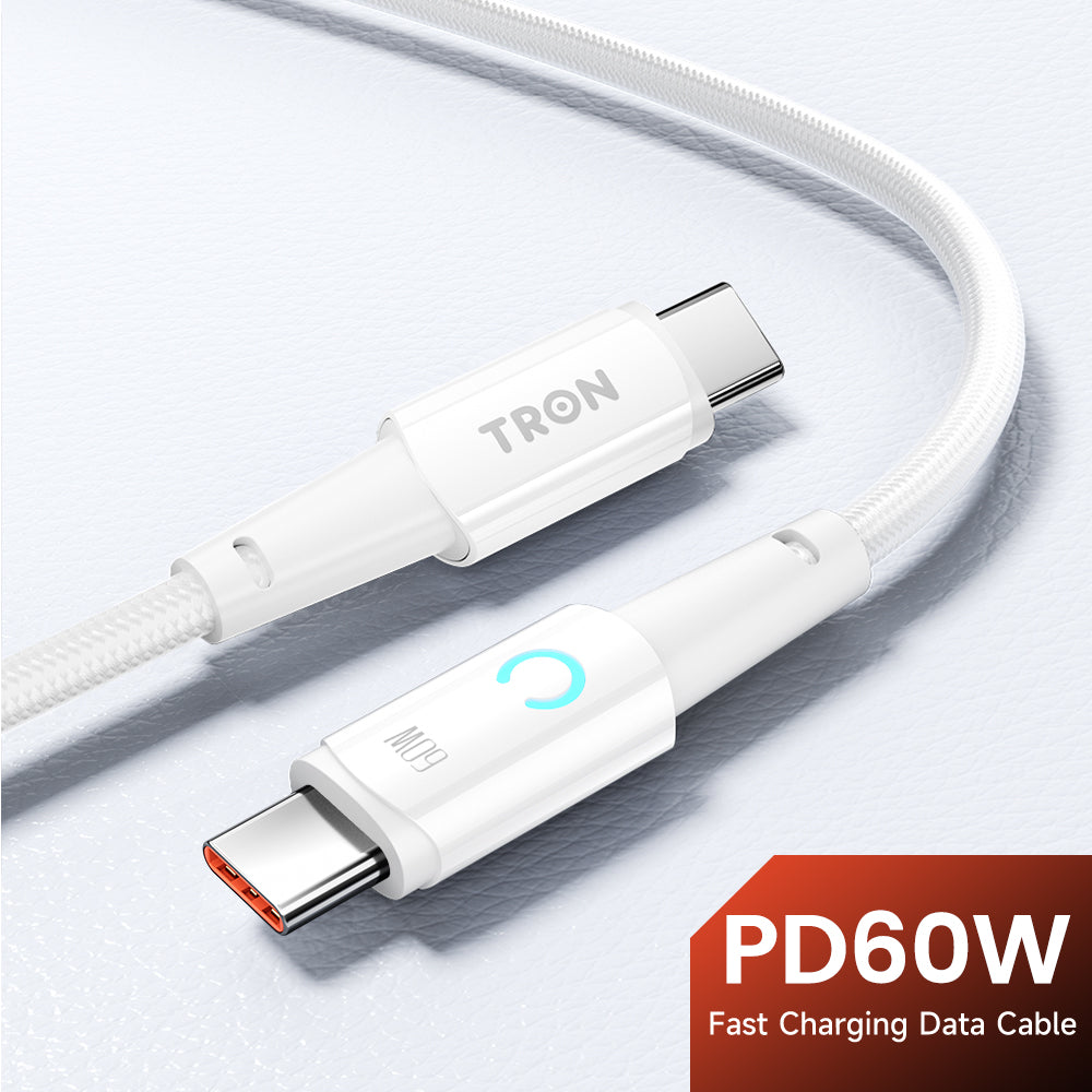 USB C-C Charger Braided Cable 60W | 6FT