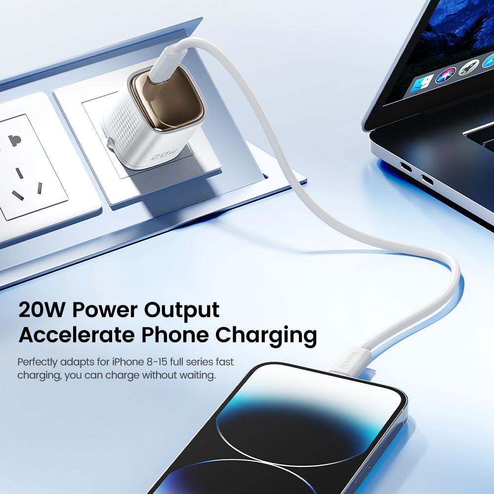 20W USB-C Fast Wall Charger, Power Delivery PD Type-C Adapter