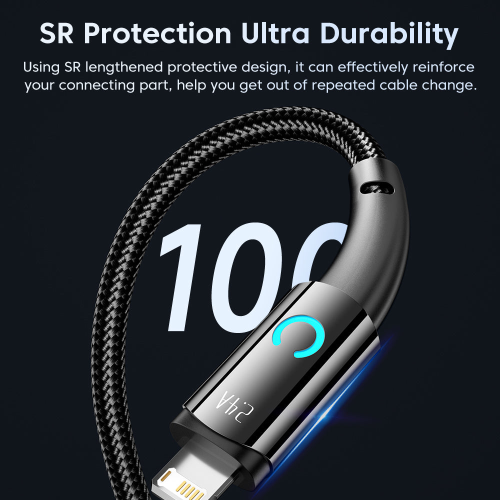 USB A-Lightning Charger Braided Cable 6A | 6FT