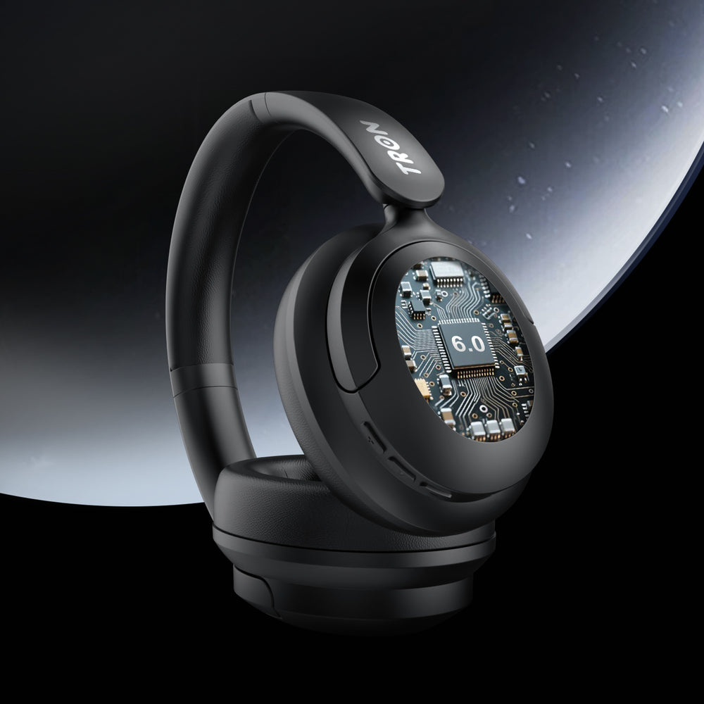 TRON Hybrid Noise Cancelling Headphones — Bluetooth 5.3, 40Hr Battery (view 3)
