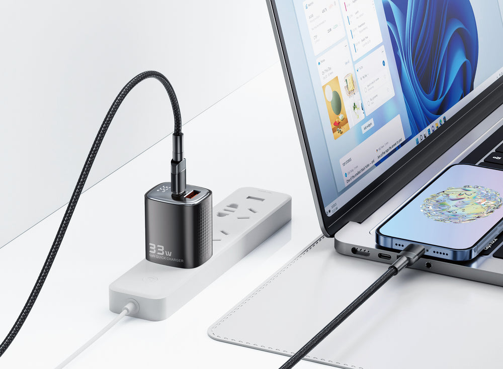 TRON 33W GaN Power Adapter — USB-C PD, Compact Travel Charger (view 3)