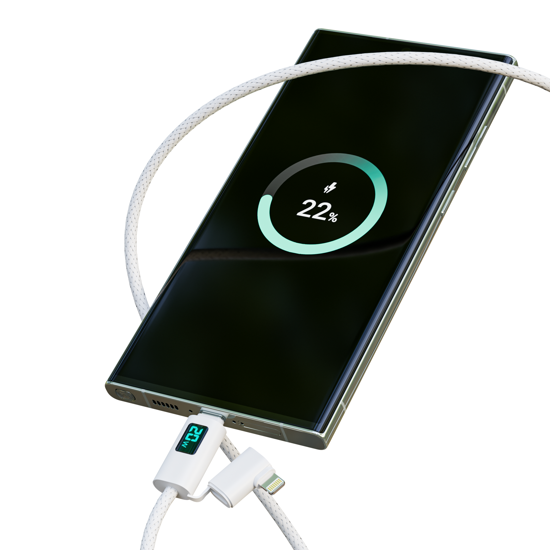 60W 2 in 1 Cable | 25W Adapter