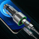 43W Car Charger + 5FT USB-C to USB-C Cable