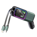 65W 4 in 1 Car Charger | Dual Retractable Cable