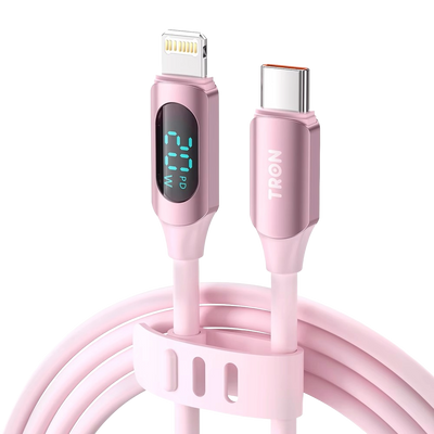 TRON 20W USB-C to Lightning Cable — Digital V/A/W Display