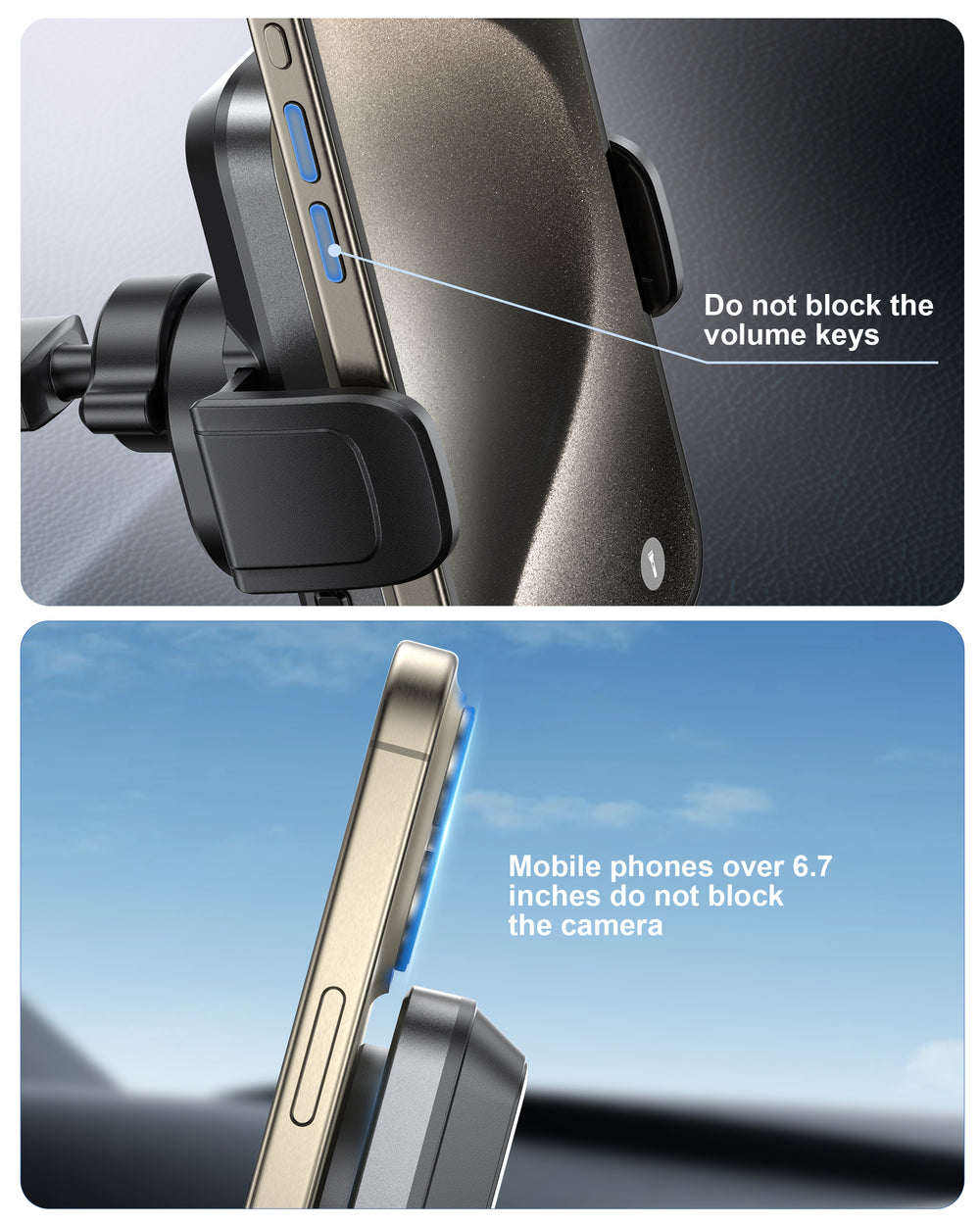 TRON 15W Fan Cooling Wireless Car Charger Mount — Auto-Clamp (view 4)