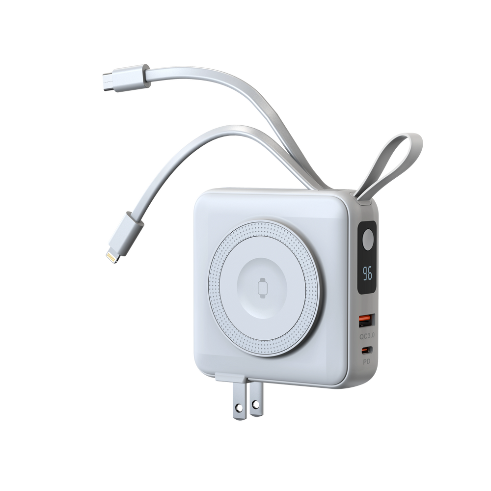 TRON 5-in-1 Travel Charger & Power Bank 10000mAh — Wireless + Apple Watch (view 23)