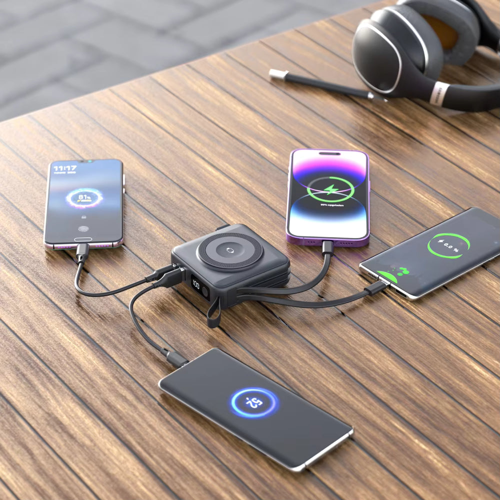 TRON 5-in-1 Travel Charger & Power Bank 10000mAh — Wireless + Apple Watch (view 2)