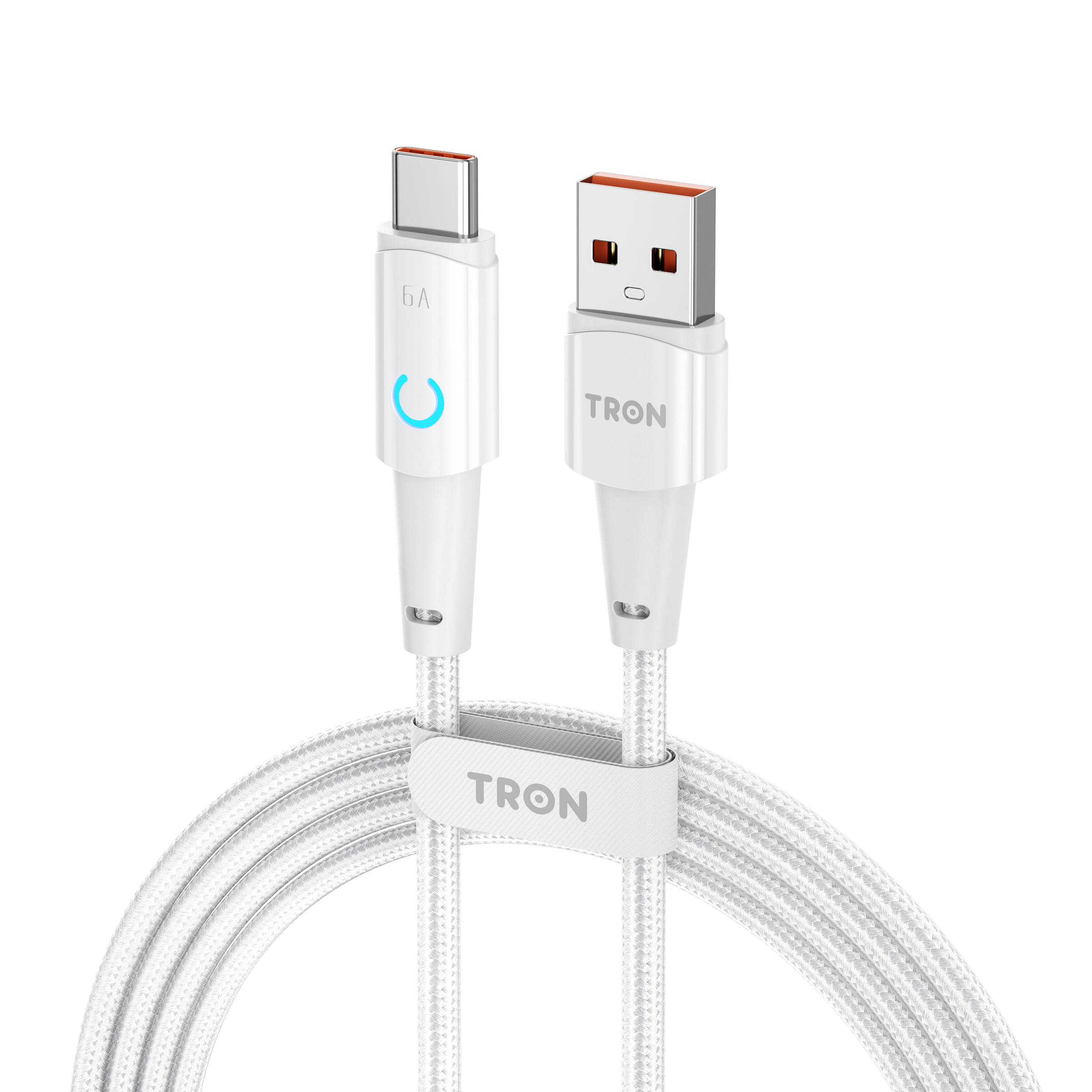 USB A-C Charger Braided Cable 6A | 6FT