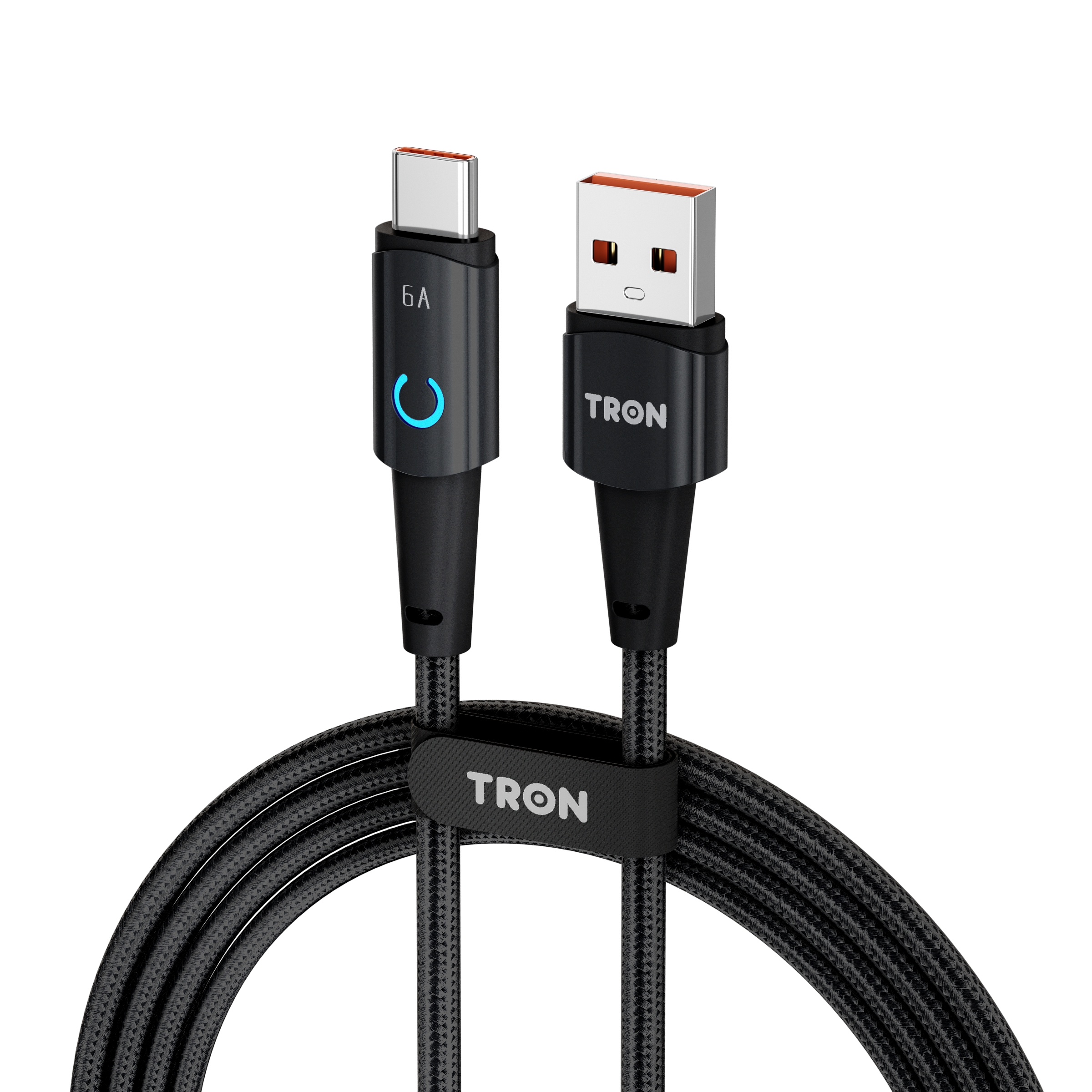 USB A-C Braided Charger Cable 6A | 6FT