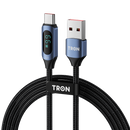 USB A-C Digital Display Braided Charging Cable 6A | 5FT