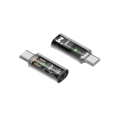 TRON USB-C to 3.5mm Headphone Adapter — Hi-Fi Audio, LED Indicator