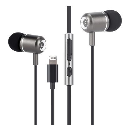 TRON Lightning Wired Earbuds — Hi-Fi Audio + Inline Mic, iPhone