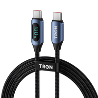 USB C-C Digital Display Braided Charging Cable 100W | 5FT