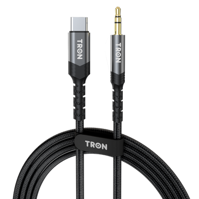 TRON USB-C to 3.5mm Aux Cable — Hi-Fi Audio, Braided