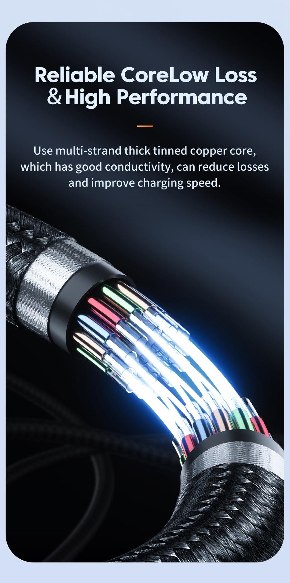 TRON USB-C to USB-C Braided Cable 100W — Digital Display, PD Fast Charging (view 5)