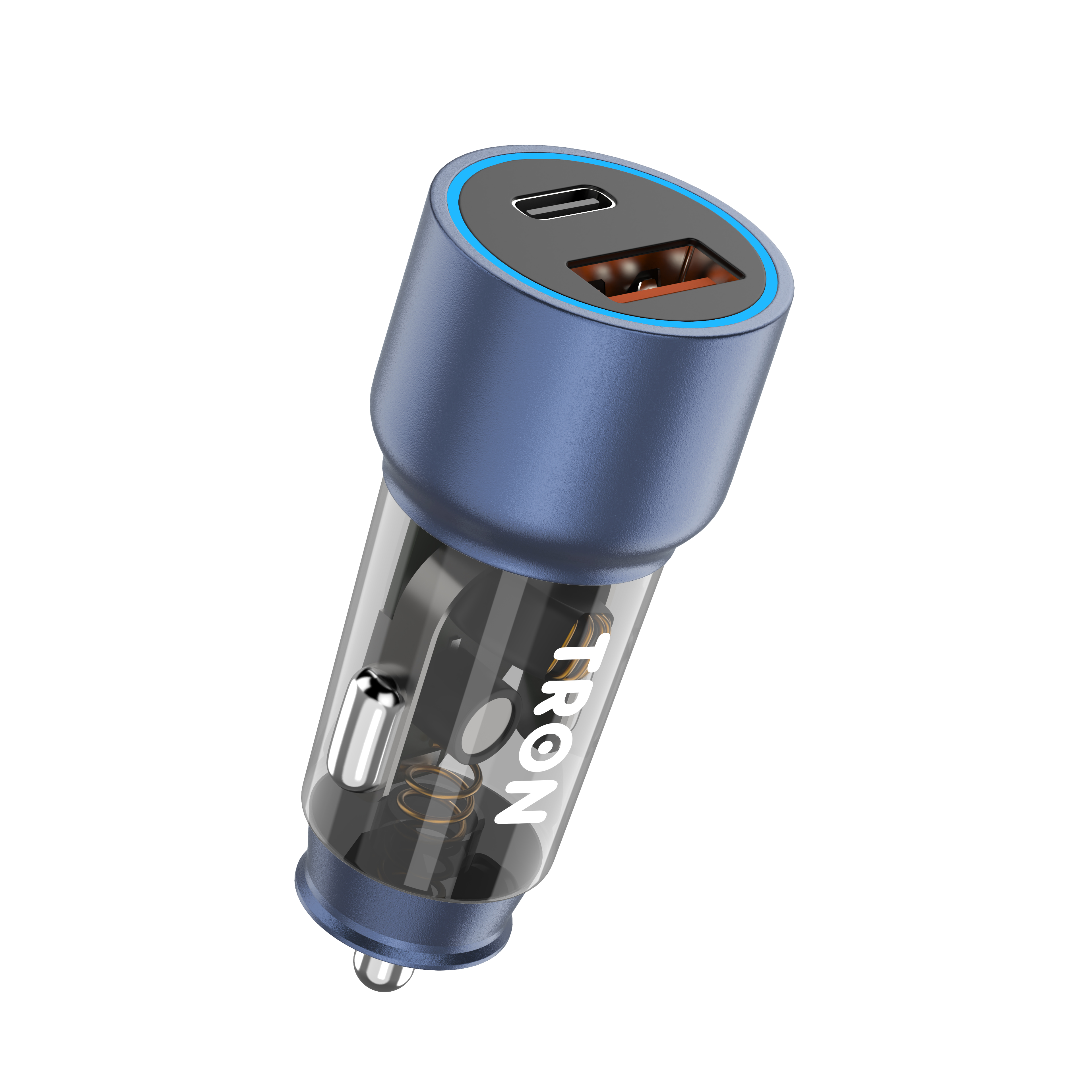 TRON 43W Dual-Port Car Charger (USB-A + USB-C)