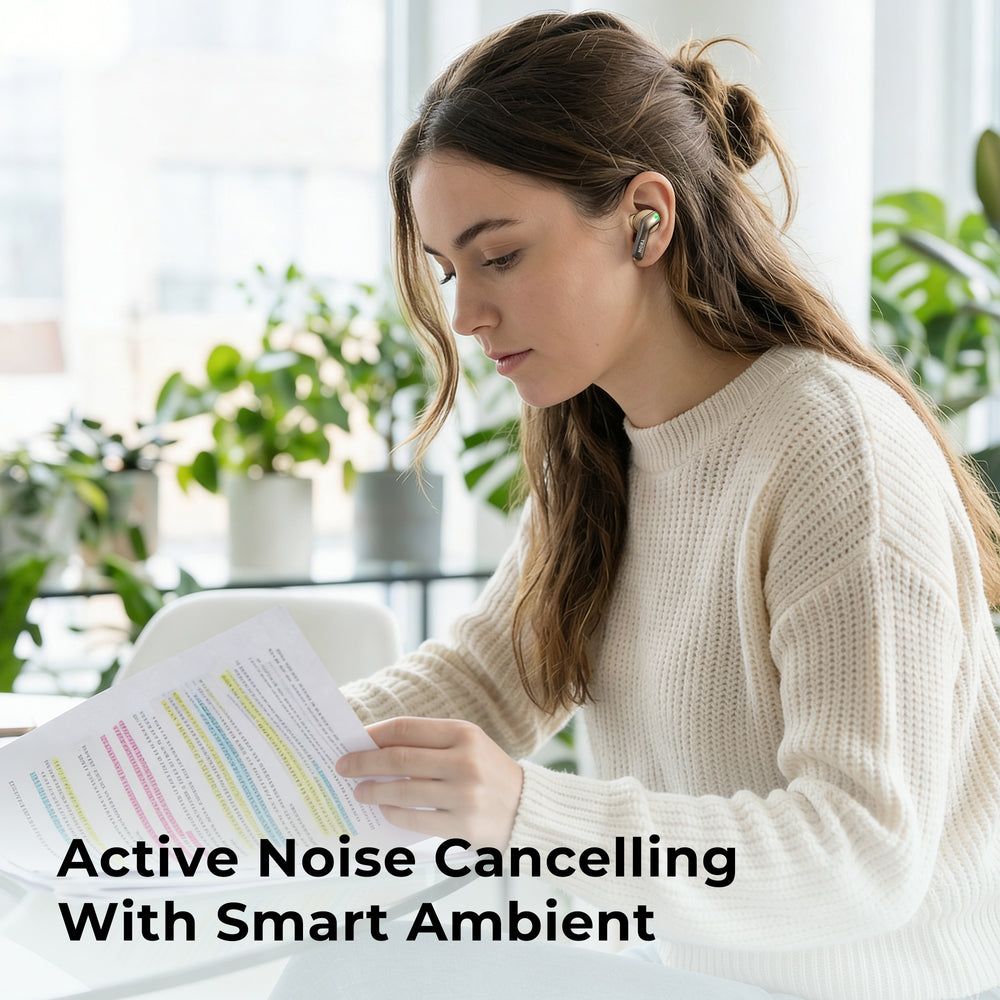 TRON Active Noise Cancelling Wireless Earbuds — Bluetooth 5.3, 20Hr Battery (view 7)