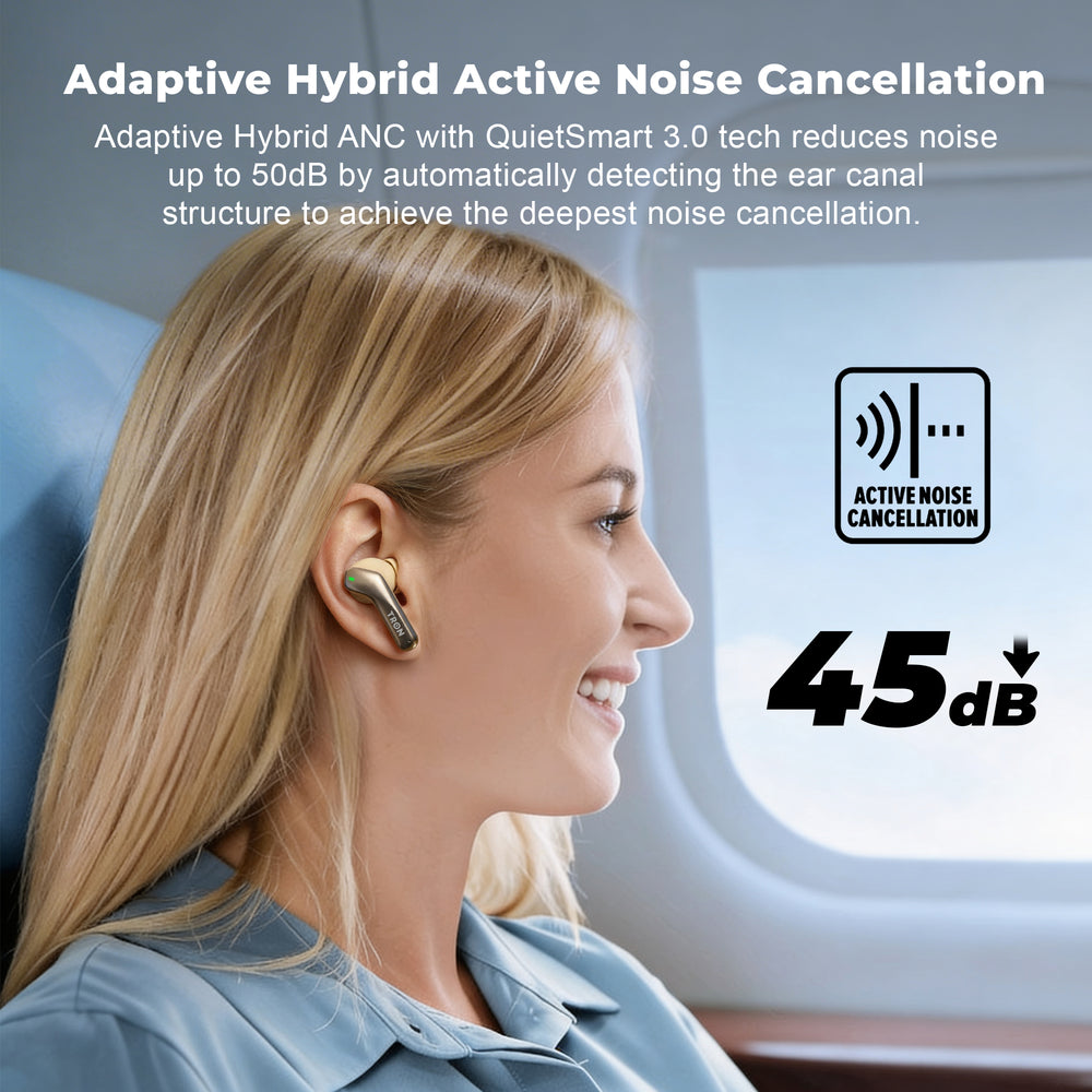 TRON Active Noise Cancelling Wireless Earbuds — Bluetooth 5.3, 20Hr Battery (view 8)