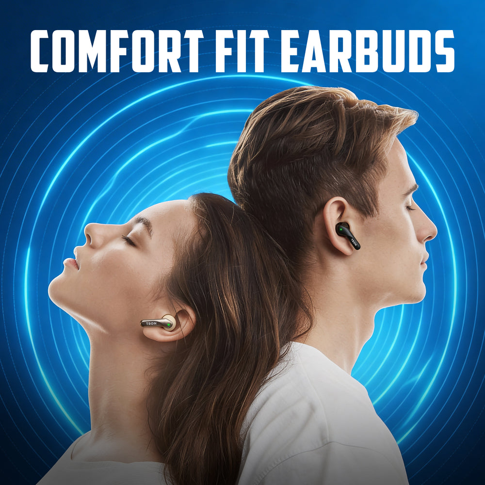 TRON Active Noise Cancelling Wireless Earbuds — Bluetooth 5.3, 20Hr Battery (view 9)