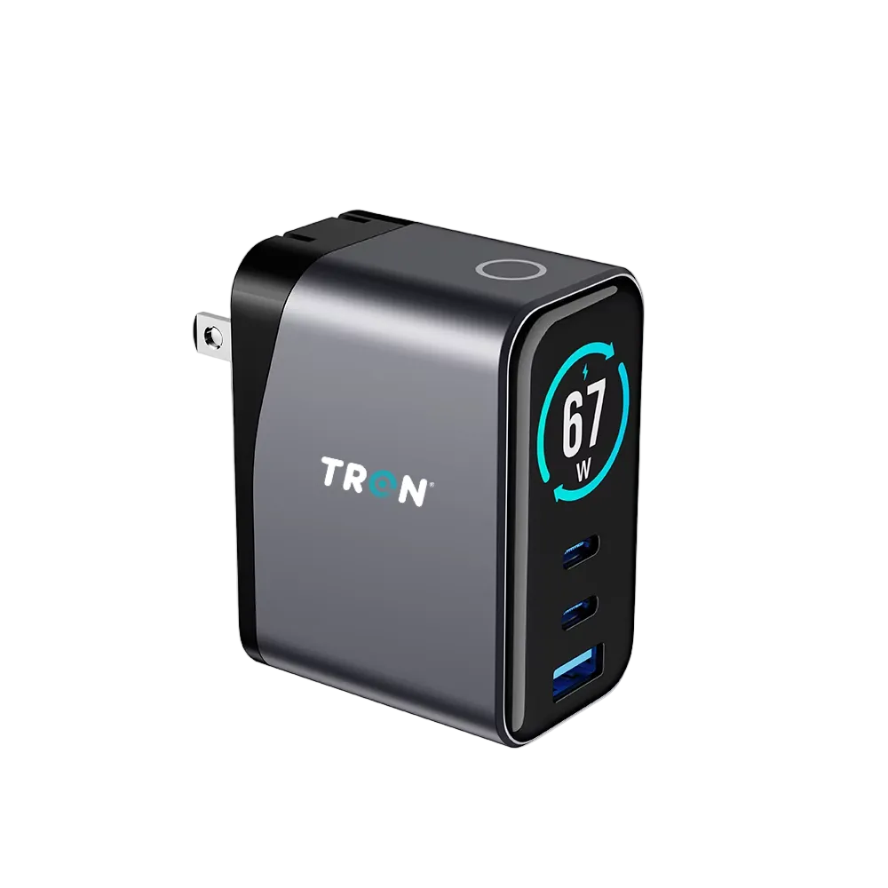 67W GaN Charger with Digital Display