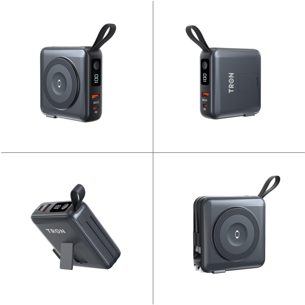 TRON 5-in-1 Travel Charger & Power Bank 10000mAh — Wireless + Apple Watch (view 24)