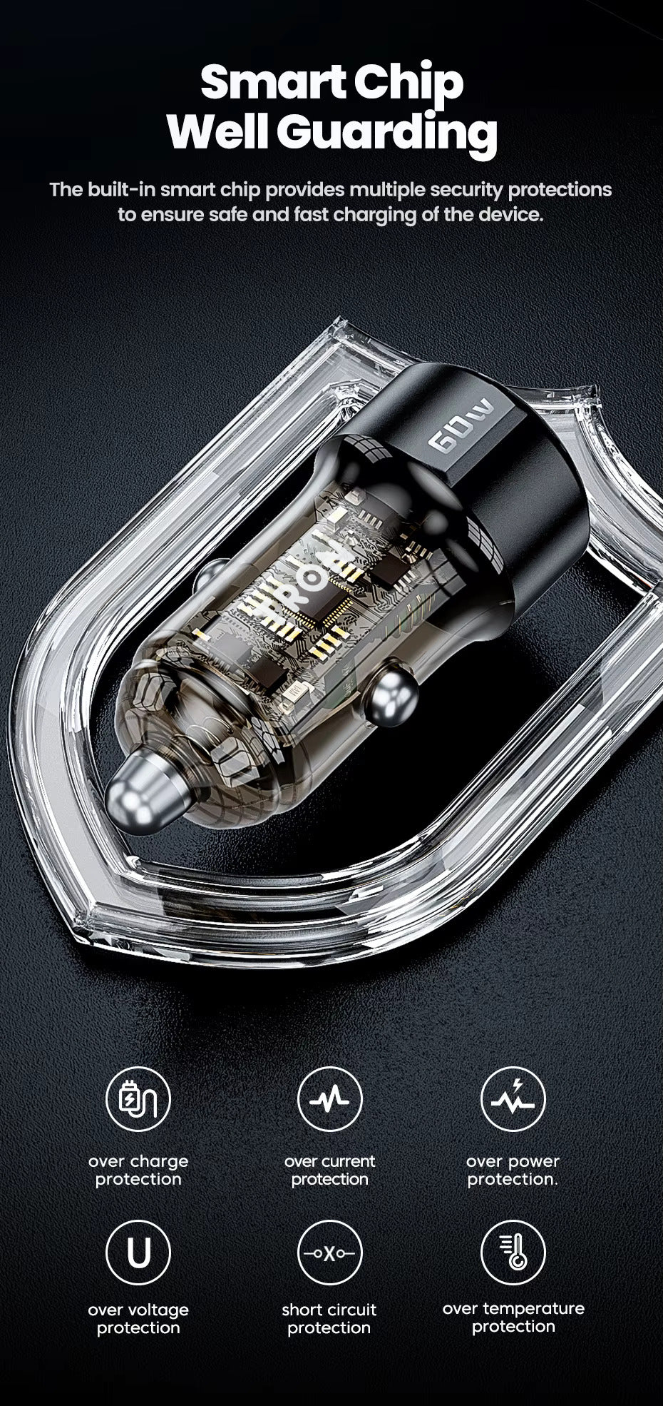 60W Car Power Adapter