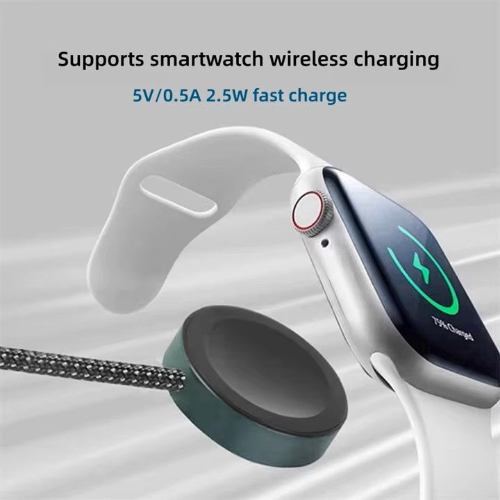 TRON 5-in-1 Multi Charging Cable — USB-A/C to Lightning/USB-C/Apple Watch (view 4)
