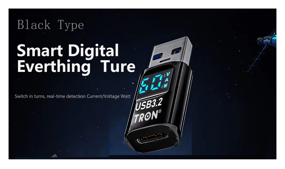 USB-C to A Adapter | LED Display