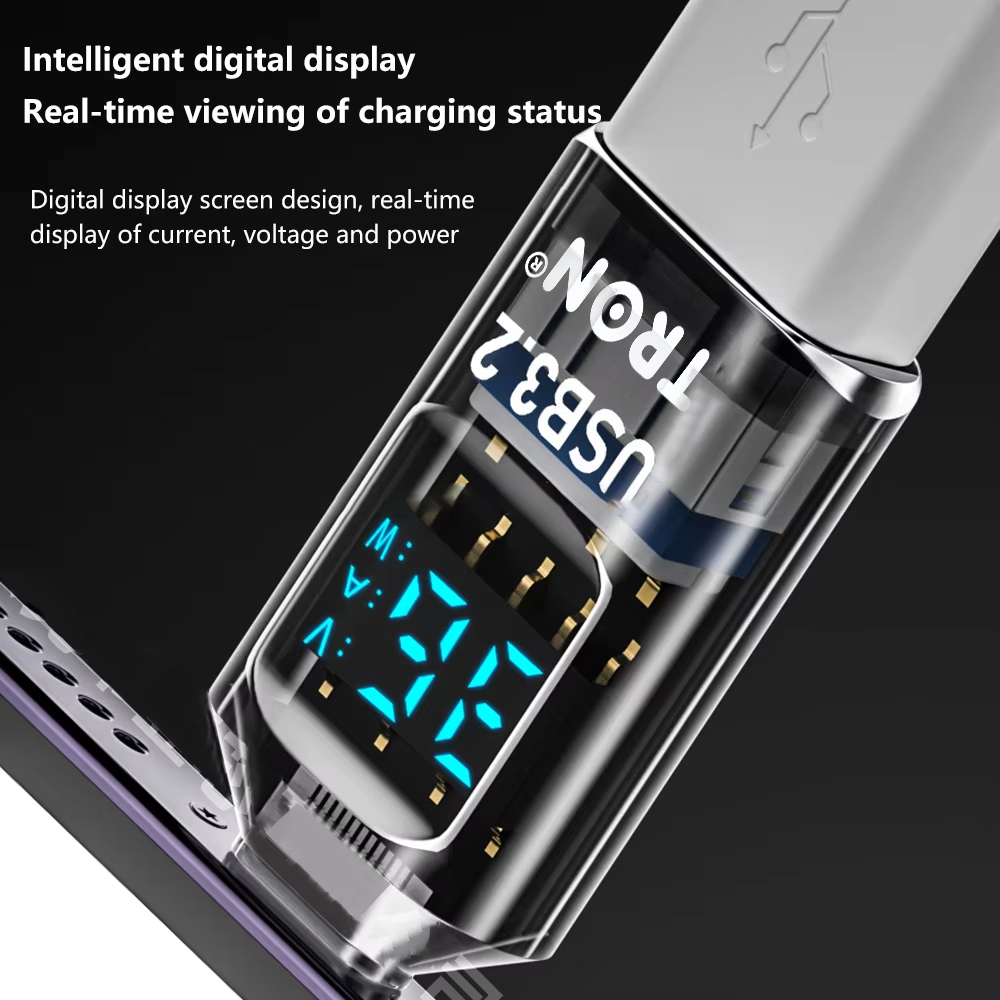 USB-A to C Adapter | LED Display