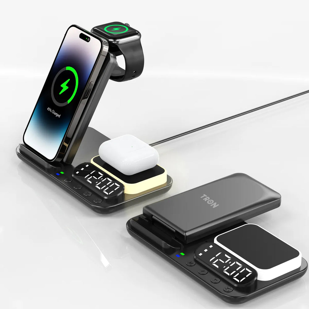 TRON 7-in-1 Wireless Charging Station — Phone, Watch, AirPods + USB Ports (view 3)