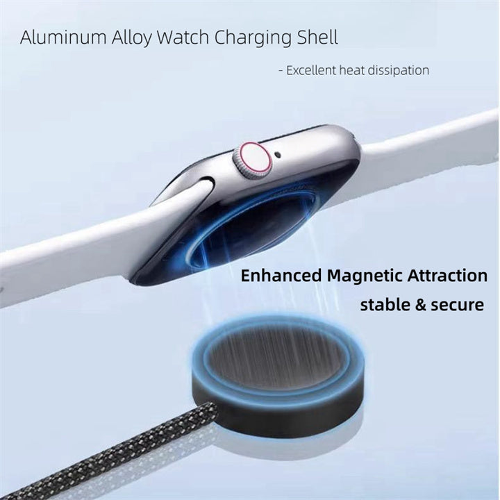 TRON 5-in-1 Multi Charging Cable — USB-A/C to Lightning/USB-C/Apple Watch (view 2)