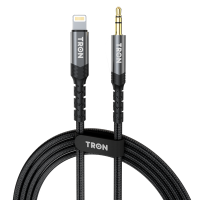 TRON Lightning to 3.5mm Aux Cable — Braided, iPhone Audio