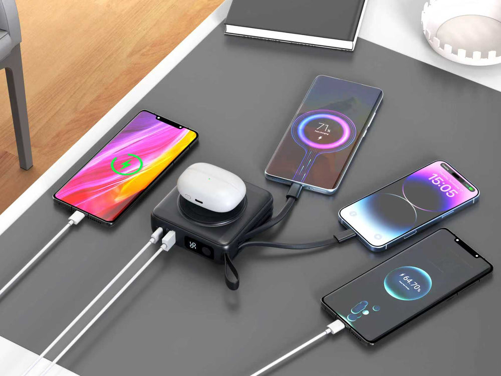 TRON 5-in-1 Travel Charger & Power Bank 10000mAh — Wireless + Apple Watch (view 3)