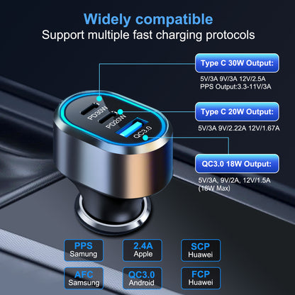 50W Car Power Adapter