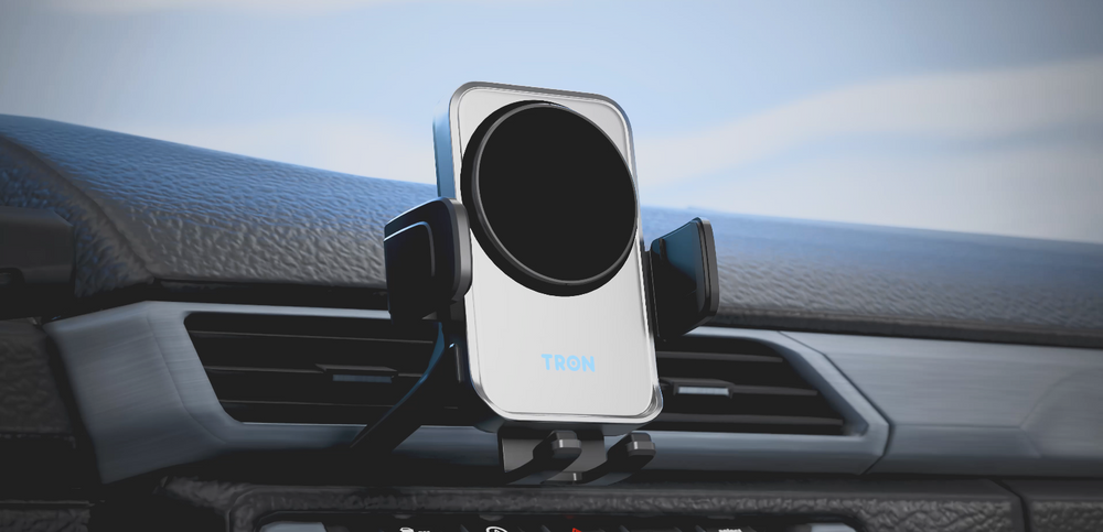 TRON 15W Fan Cooling Wireless Car Charger Mount — Auto-Clamp (view 11)
