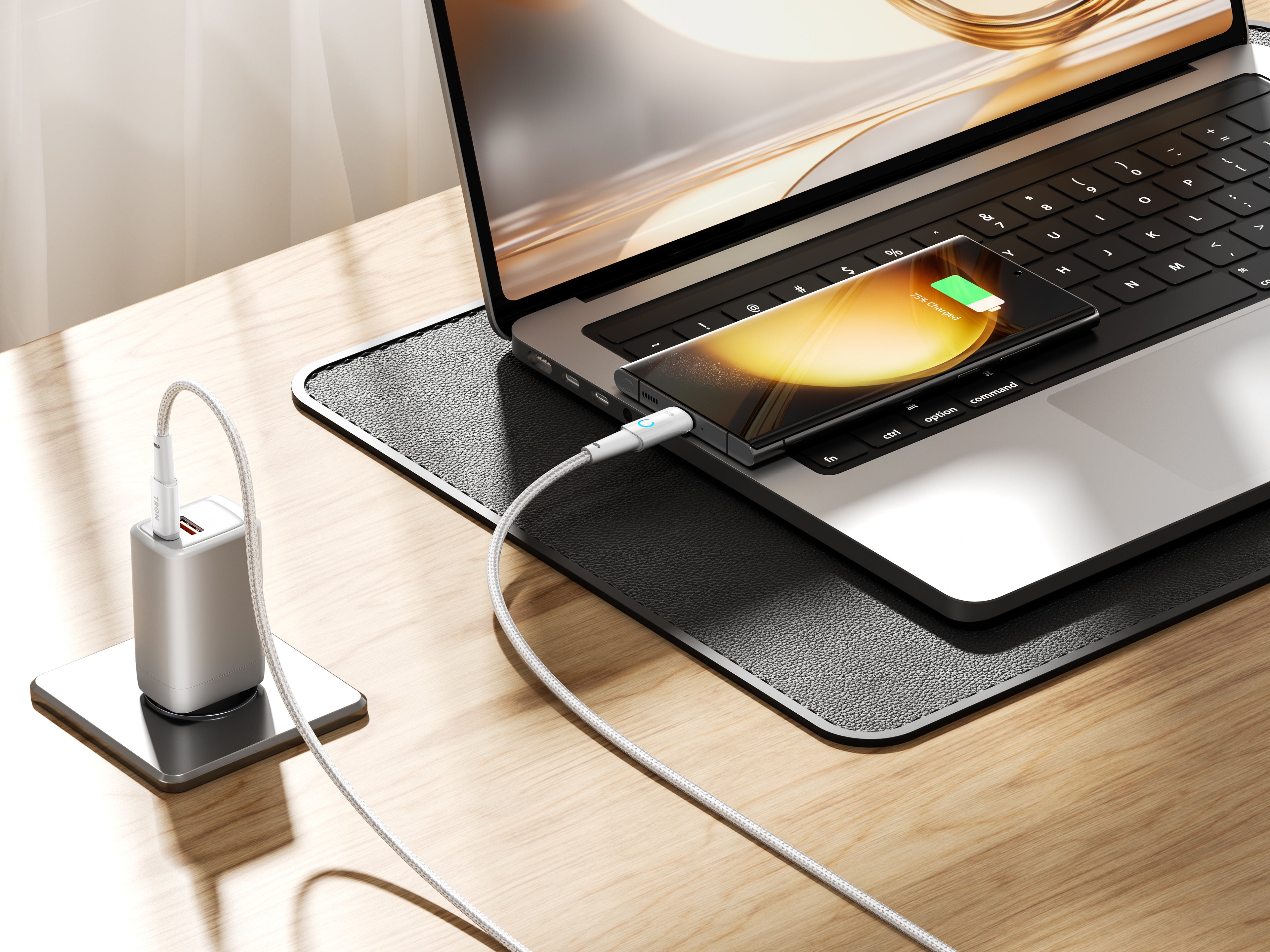 USB C-C Charger Braided Cable 60W | 6FT