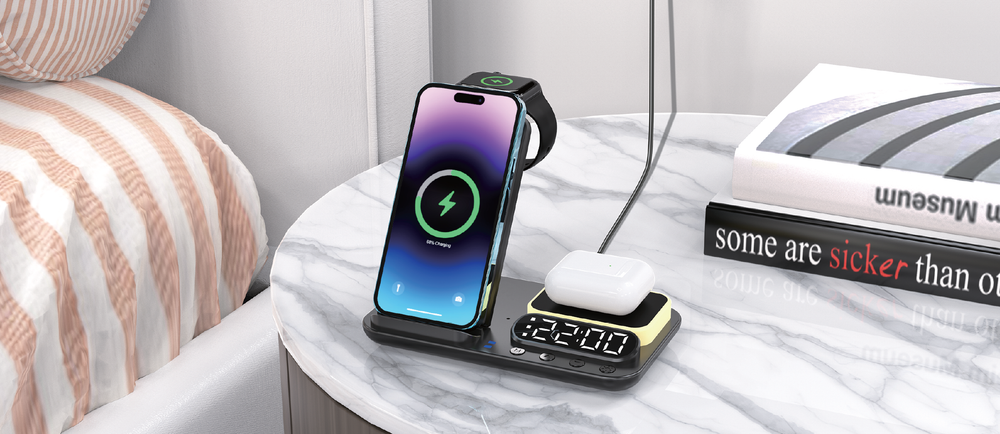 TRON 7-in-1 Wireless Charging Station — Phone, Watch, AirPods + USB Ports (view 2)