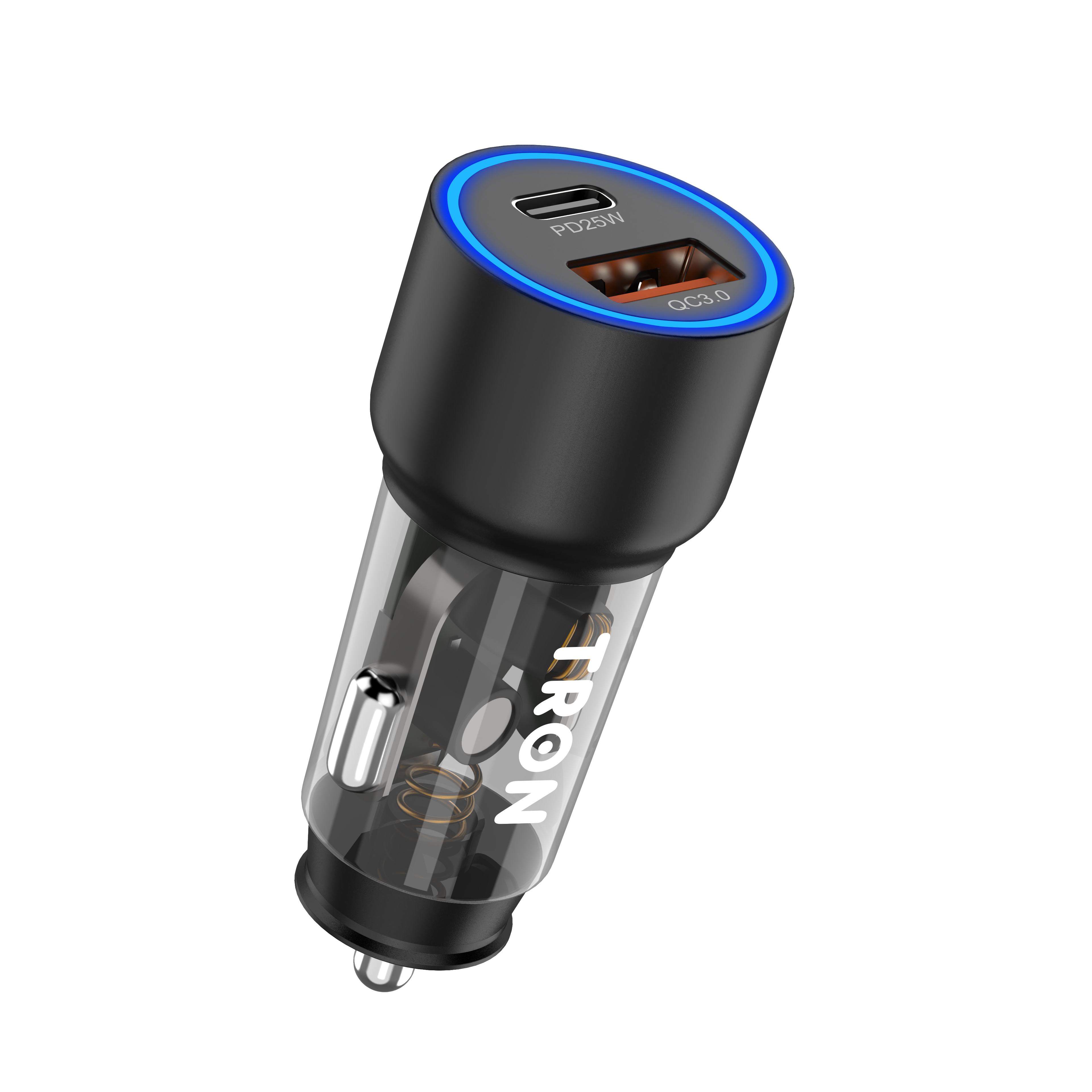 TRON 43W Dual-Port Car Charger (USB-A + USB-C)