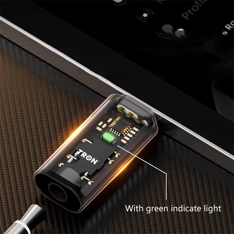 TRON USB-C to 3.5mm Headphone Adapter — Hi-Fi Audio, LED Indicator (view 3)