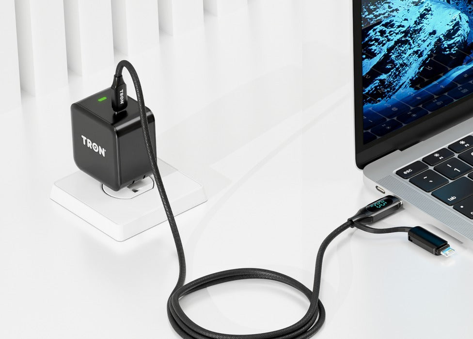 TRON Qi 25W Wireless Power Adapter — Fast Charging Wall Plug, Black (view 5)