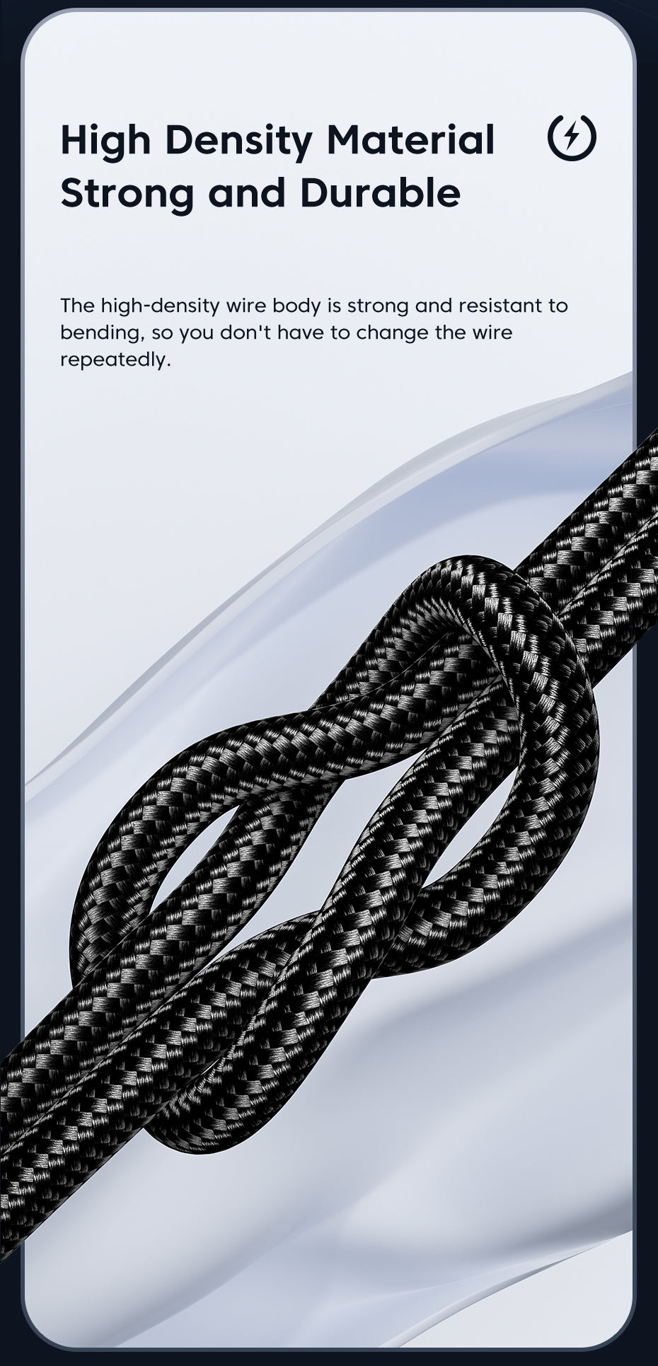 TRON 60W USB-C to USB-C Braided Cable — PD Fast Charging, Black (view 7)