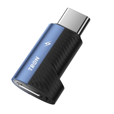 TRON USB-C to Lightning Adapter — Charging + Sync, Aluminum