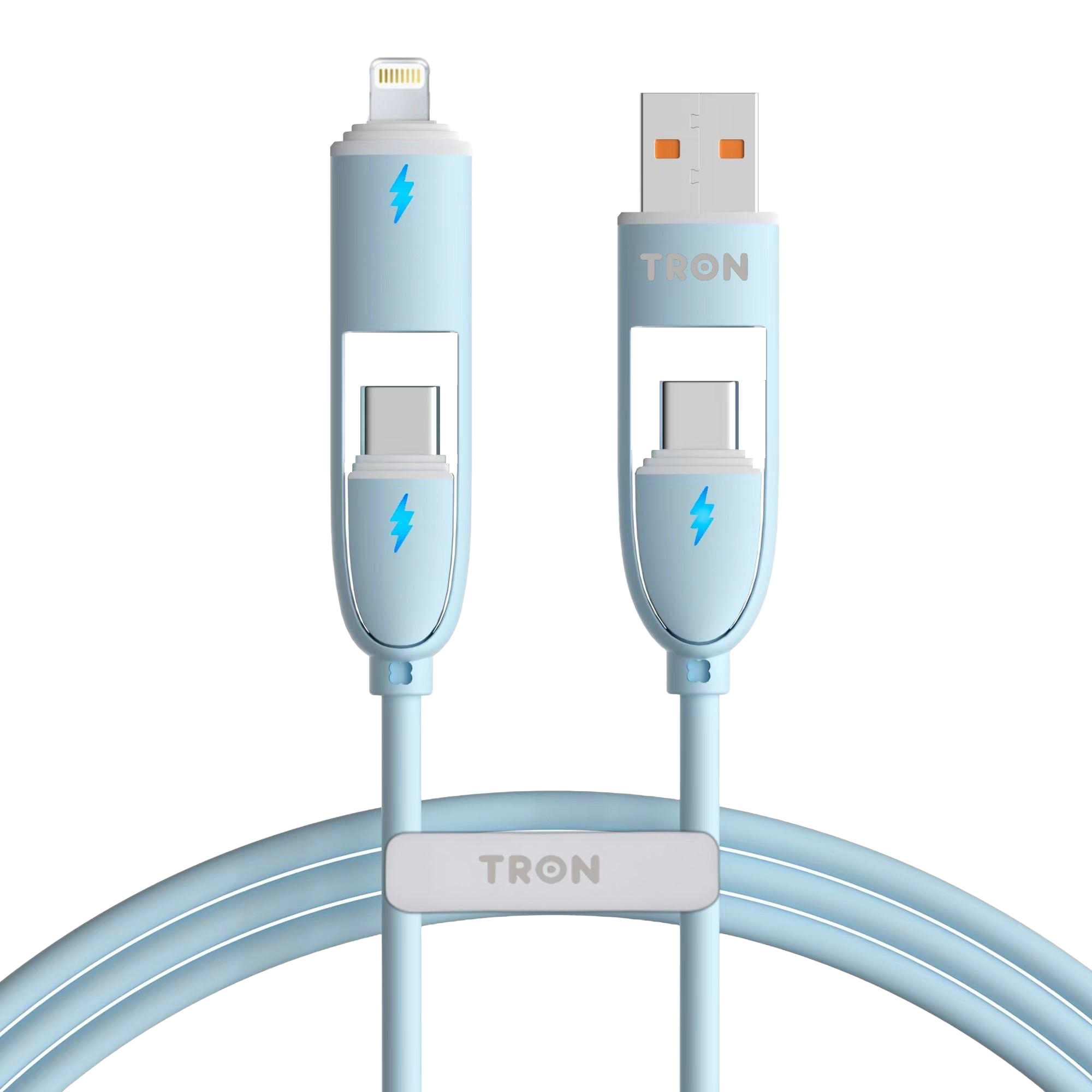 4 IN 1 USB A-C-Lightning Charger Cable 66W | 5FT