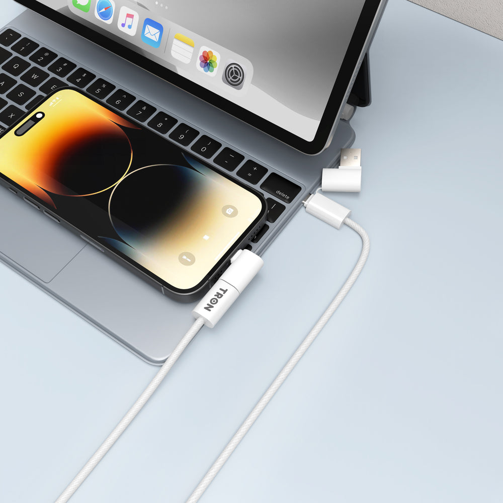 TRON 4-in-1 Universal Charging Cable — USB-A/C to Lightning/USB-C (view 3)